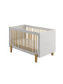 Children's Cot Bed 140x70 Cube Light Grey - Pinio