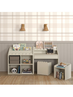 Sedia Montessoriana per Bambini Book Nook Crema - BellAmy