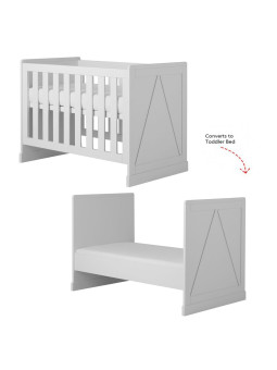 Culla per Neonati 120x60 cm in MDF Bianco