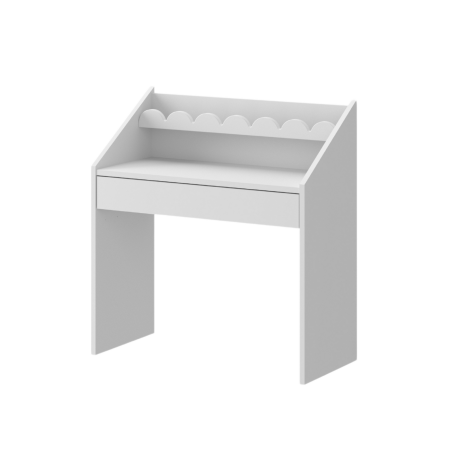 Children's Montessori Compact Desk Book Nook White - BellAmy