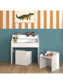 Scrivania Montessoriana per Bambini Book Nook Bianca - BellAmy
