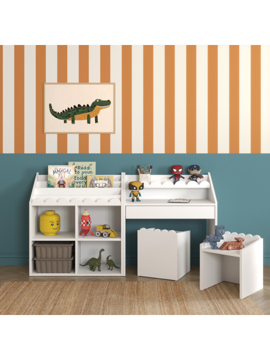 Sedia Montessoriana per Bambini Book Nook Bianca - BellAmy