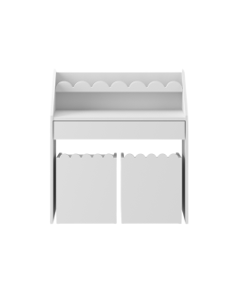 Children's Montessori Multifunctional Chair Book Nook White - BellAmy
