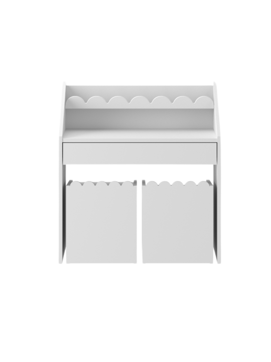 Children's Montessori Multifunctional Chair Book Nook White - BellAmy