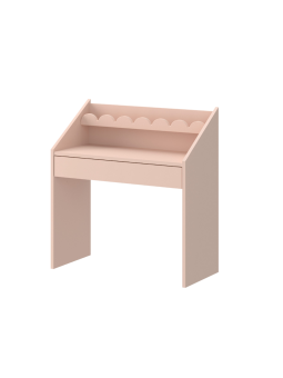 Children's Montessori Compact Desk Book Nook Sunset Pink - BellAmy