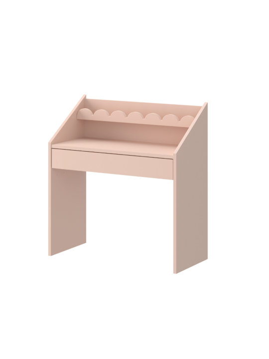Children's Montessori Compact Desk Book Nook Sunset Pink - BellAmy