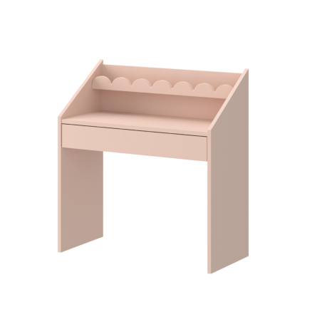 Children's Montessori Compact Desk Book Nook Sunset Pink - BellAmy