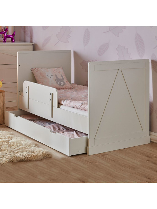 Cot Bed 120x60 for the Children's Bedroom in white MDF