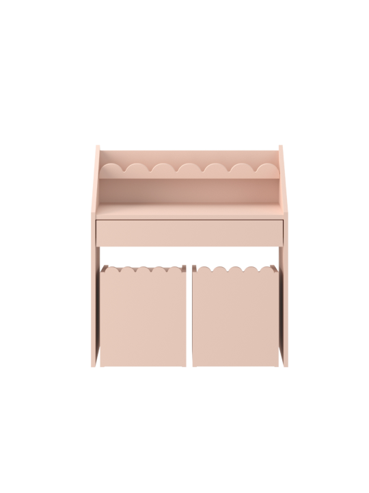 Children's Montessori Multifunctional Chair Book Nook Pink - BellAmy