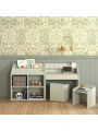 Set Scrivania + Sedie Montessoriane Book Nook Verde - BellAmy