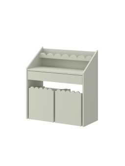 Set Scrivania + Sedie Montessoriane Book Nook Verde - BellAmy