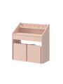 Children's Montessori Desk + Chairs set Book Nook Pink - BellAmy