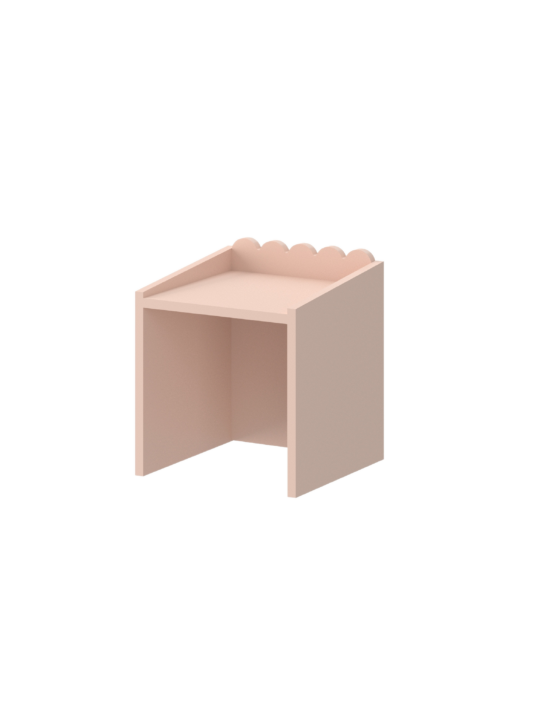 Set scrivania + sedie montessoriane Book Nook rosa tramonto - BellAmy