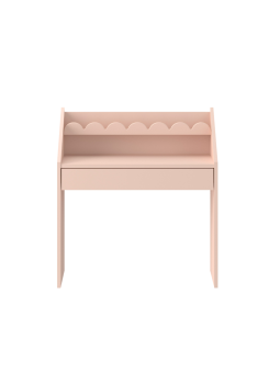 Children's Montessori Desk + Chairs set Book Nook Pink - BellAmy