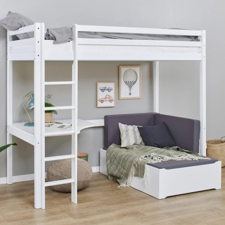 Children's Eco Dream Mega Bed with Lounge Module and Tabletop - Hoppekids