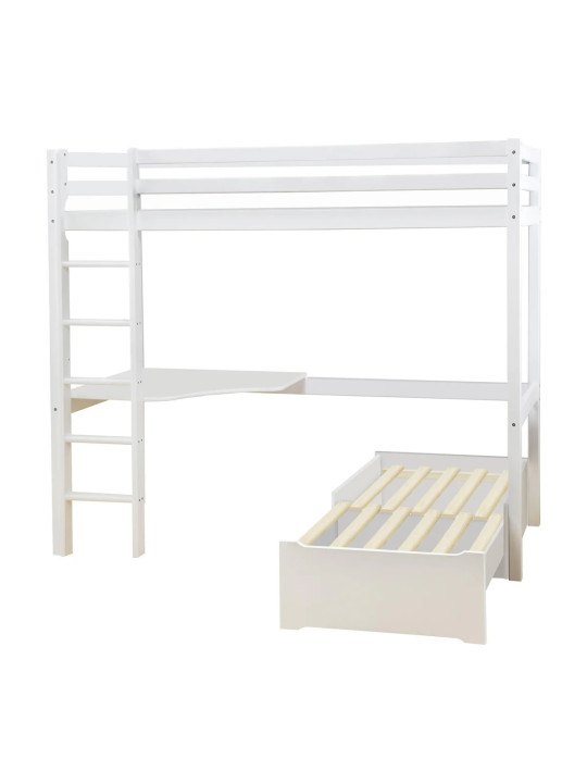 Children's Eco Dream Mega Bed with Lounge Module and Tabletop - Hoppekids