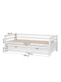 Eco Dream single bed with pull-out bed and drawers - Hoppekids