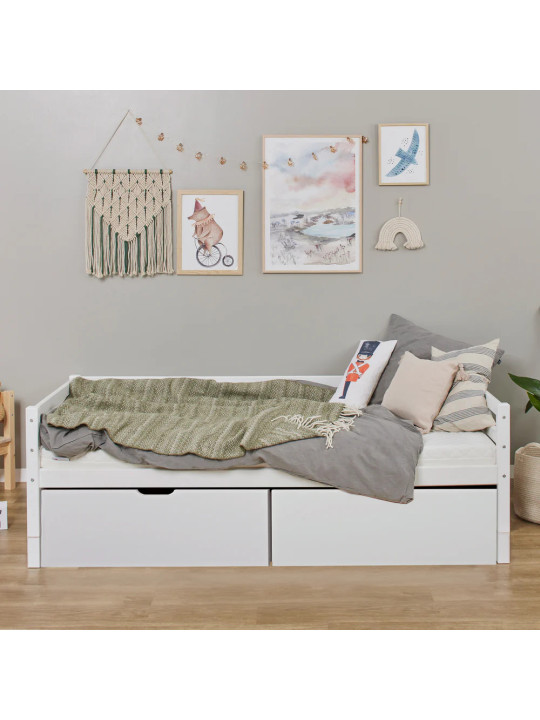 Children's Eco Dream Single Bed with Plus Size Drawers - Hoppekids