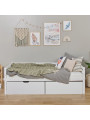 Children's Eco Dream Single Bed with Plus Size Drawers - Hoppekids