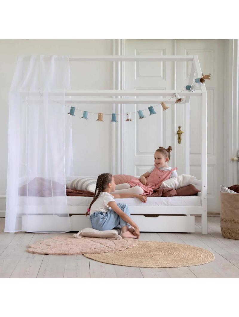 Letto Casetta per Bambini Eco Dream in Legno Bianco - Hoppekids