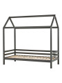 Letto Casetta per Bambini Eco Dream in Legno Grigio - Hoppekids