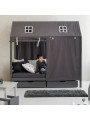 Letto Casetta per Bambini Eco Dream in Legno Grigio - Hoppekids