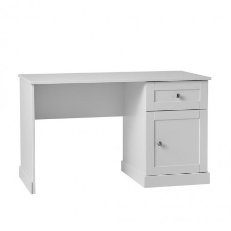 Desk with Drawer in White MDF for Children and Kids Bedroom with Modern Design