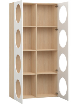 Children's Wide Bookcase with Front Arrangement 7 Reli - VOX