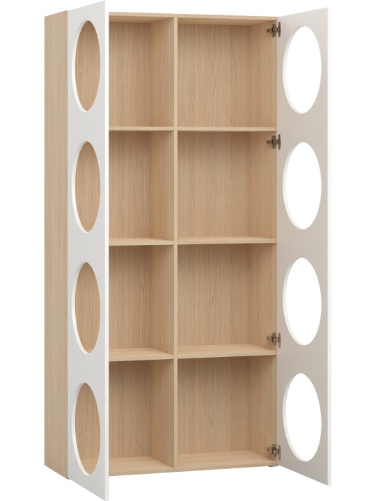Children's Wide Bookcase with Front Arrangement 7 Reli - VOX
