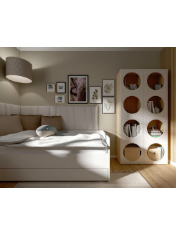 Children's Wide Bookcase with Front Arrangement 7 Reli - VOX