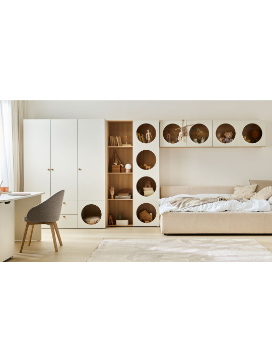 Children's Wide Bookcase with Front Arrangement 6 Reli - VOX