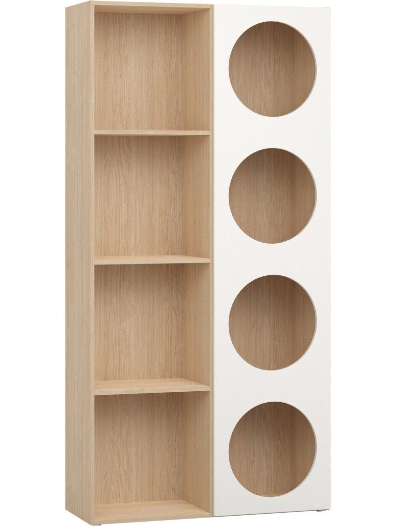 Children's Wide Bookcase with Front Arrangement 6 Reli - VOX