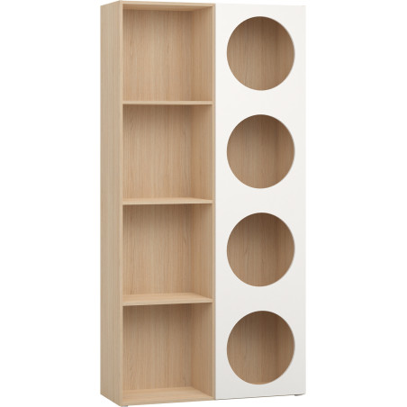 Children's Wide Bookcase with Front Arrangement 6 Reli - VOX