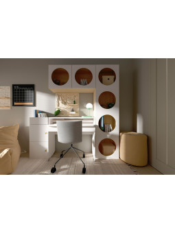 Children's Narrow Bookcase with Front Arrangement 7 Reli - VOX