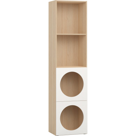 Children's Narrow Bookcase with Front Arrangement 6 Reli - VOX