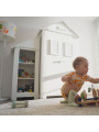 Children's bedroom 2-Door Wardrobe in white MDF inspired by French beaches - Marsylia Collection
