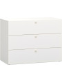 Cassettiera 3 Cassetti per Bambini Ragazzi Camerette in Legno Bianco serie Reli - VOX