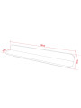 White wooden straight shelf for children's and teenagers' bedrooms Reli by Vox
