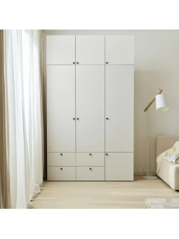Children's 3-door Wardrobe Storage Space Extension Reli - VOX