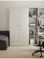Children's 2-door Wardrobe with Solid Front Reli - VOX