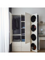 Children's 2-door Wardrobe with Solid Front Reli - VOX