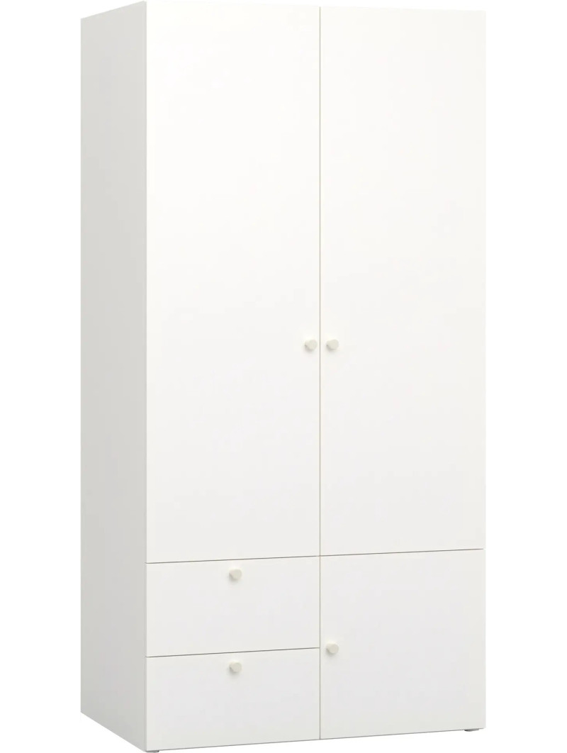 Children's 2-door Wardrobe with Solid Front Reli - VOX