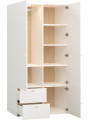 Children's 2-door Wardrobe with Solid Front Reli - VOX