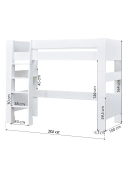 Children's Steens for Kids High Bed - Hoppekids