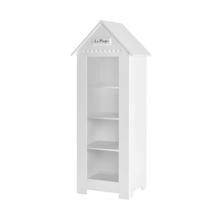 Children's bedroom Small Bookcase in white MDF inspired by French beaches - Marsylia Collection