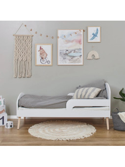 Toddler Bed 70x160 Blend in White Wood - Hoppekids - Hoppekids