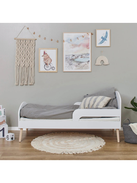 Toddler Bed 70x160 Blend in White Wood - Hoppekids - Hoppekids
