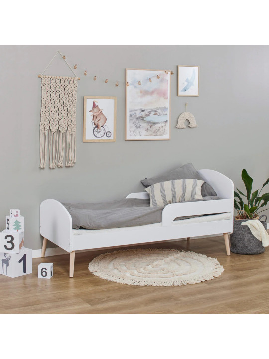 Toddler Bed 70x160 Blend in White Wood - Hoppekids - Hoppekids