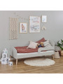 Toddler Bed 70x160 Blend in Grey Wood - Hoppekids