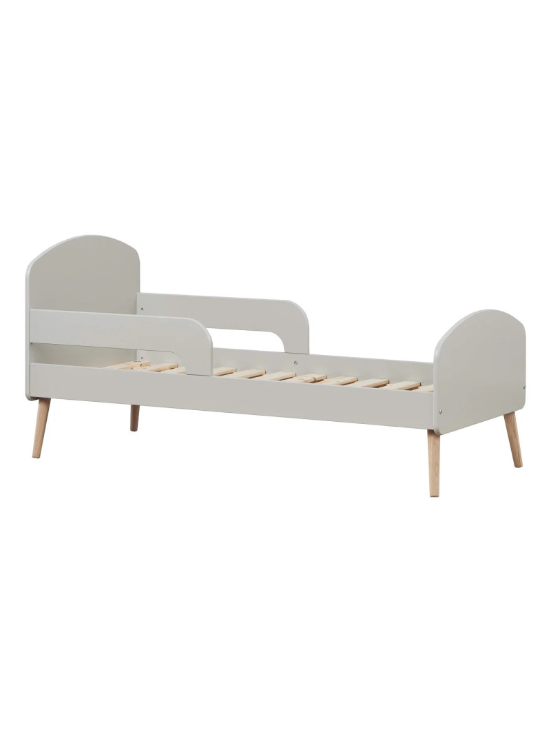 Toddler Bed 70x160 Blend in Grey Wood - Hoppekids